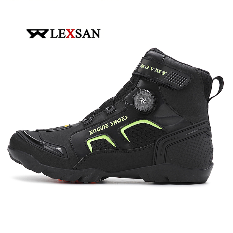 Men Shoes Type - Lexsan Motorcycle Boots Men Leather Motos