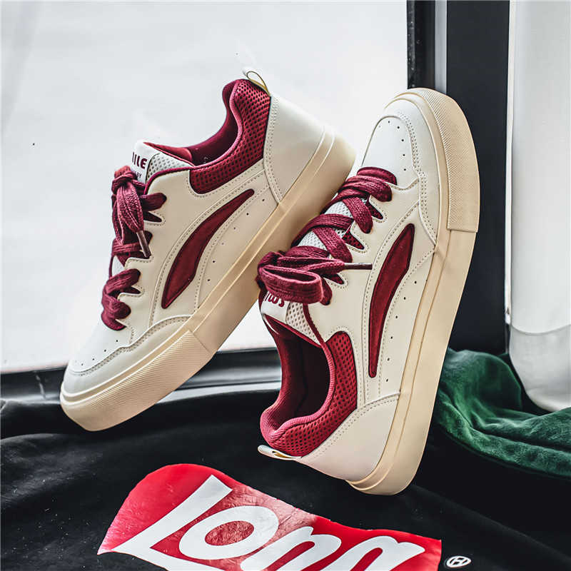 Men'S Shoes With Platform - Camp Perforated Mans Shoes Sports Shoes