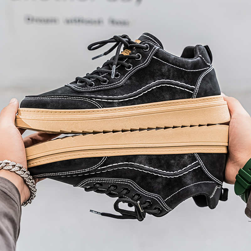 Men Shoes Offer - Perforated Platformed Mens Quality Shoes Nursing