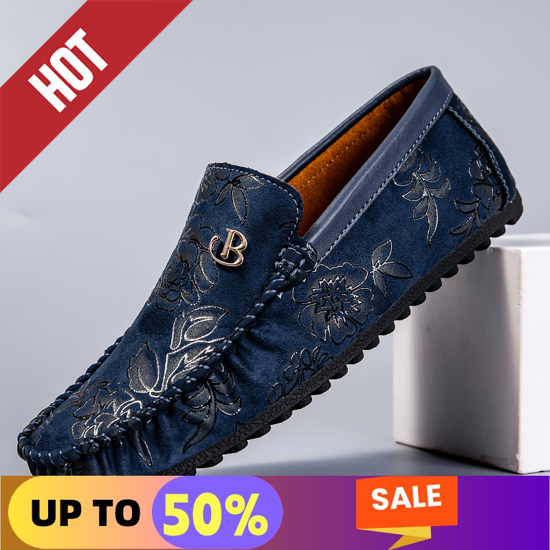 Men'S Shoes Hey Dude - Leisure Leather Loafers Men Design Moccasin