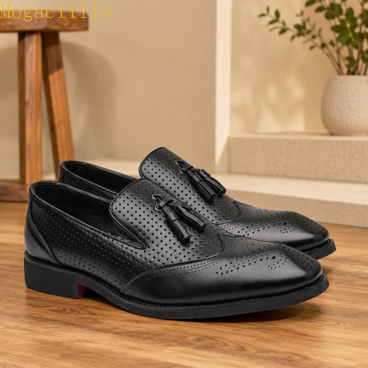 Brand Yellow Men's Tassel  Red - Men Shoes Size 46 ulasan dan harga