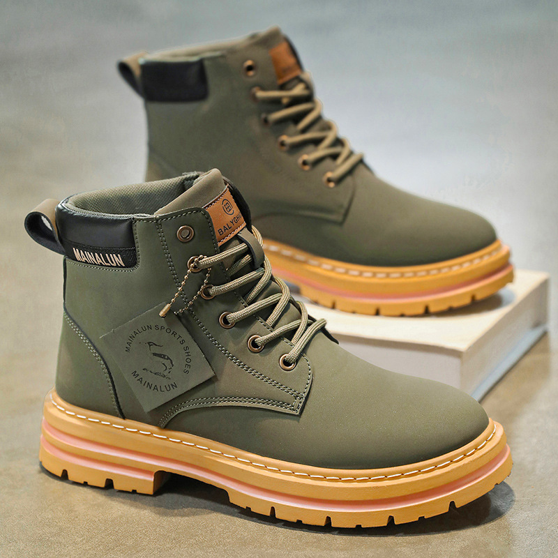 Classic Men High Top Boots Hig - Men Shoes Type ulasan dan harga