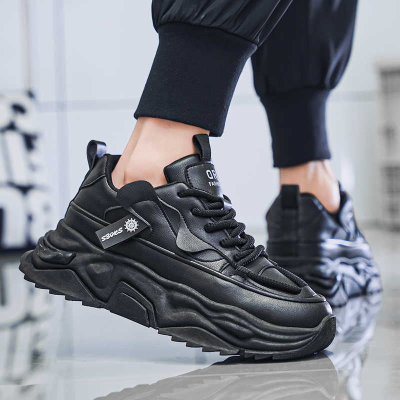 Black Platforme Tennis Man Spo - Men Shoes Offer ulasan dan harga