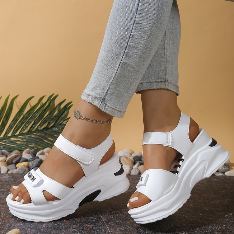 New Women Platform Wedge Sanda - Velcro Strap Sandal ulasan dan harga