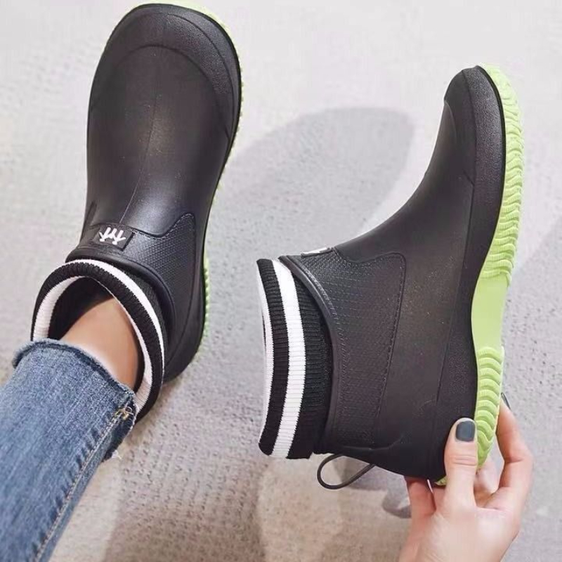 Soft Men's Rain Boots Young No - Men Shoes Offer ulasan dan harga