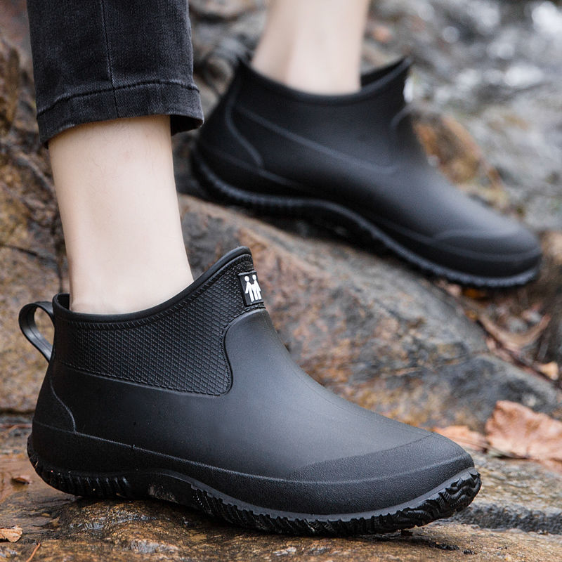 Soft Men's Rain Boots Young No - Men Shoes Offer ulasan dan harga