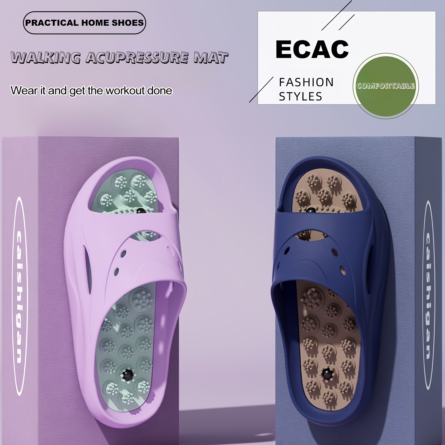 Women Men EVA Massage Slippers - Men'S Shoes With Platform ulasan dan harga