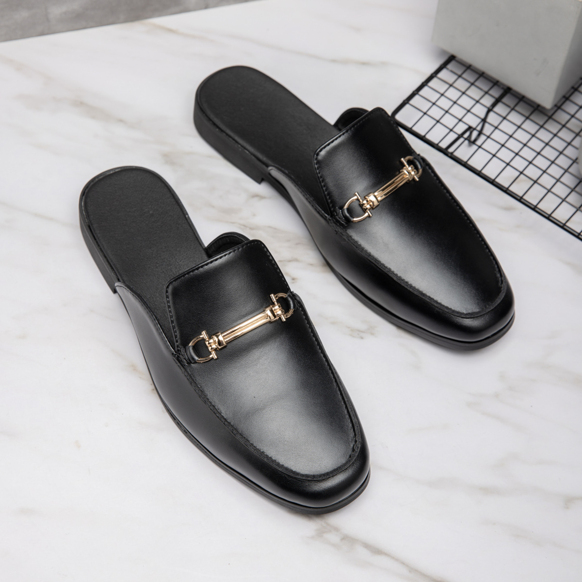 Casual Mules Men Leather Loafe - Men'S Shoes Hey Dude ulasan dan harga