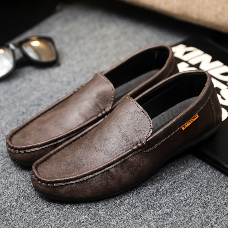 Business Casual Leather Shoes  - Men Shoes Size 46 ulasan dan harga