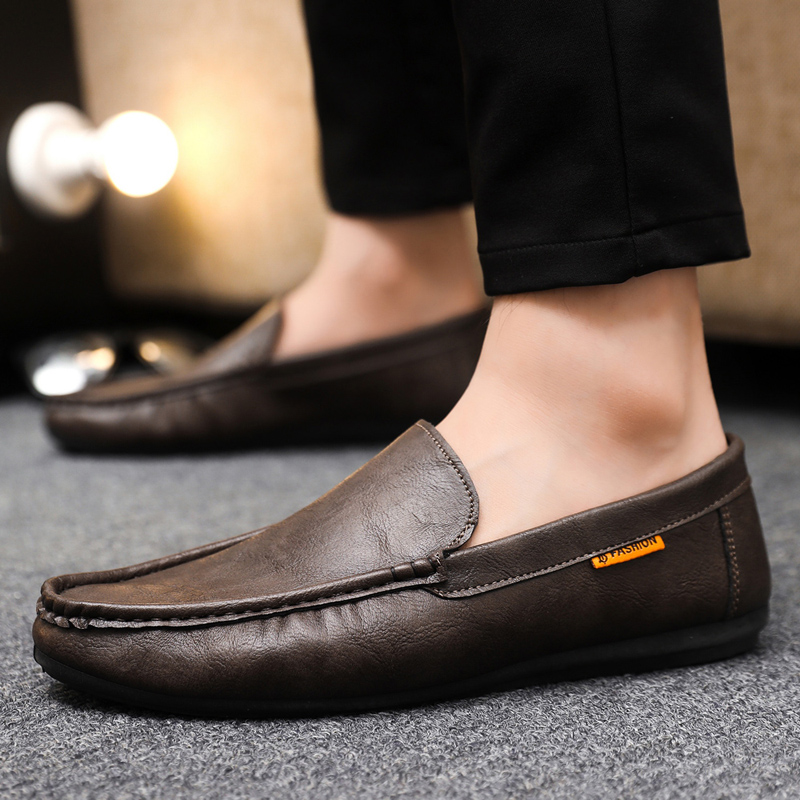 Business Casual Leather Shoes  - Men Shoes Size 46 ulasan dan harga