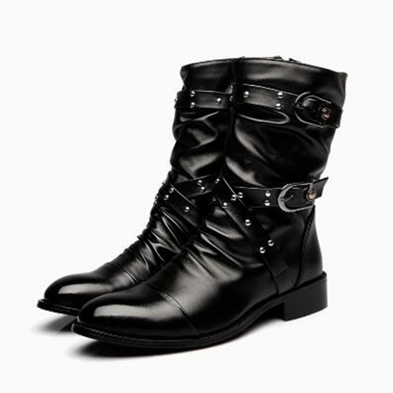 Fashion Men's Leather High Qua - Men Shoes Size 46 ulasan dan harga