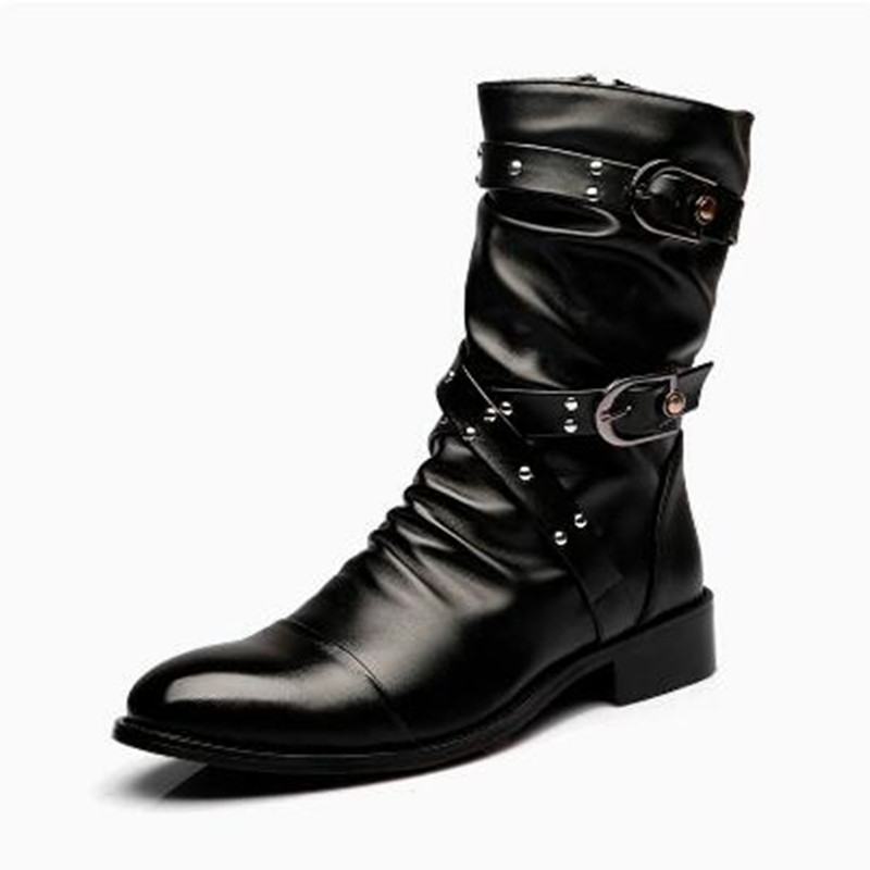 Fashion Men's Leather High Qua - Men Shoes Size 46 ulasan dan harga