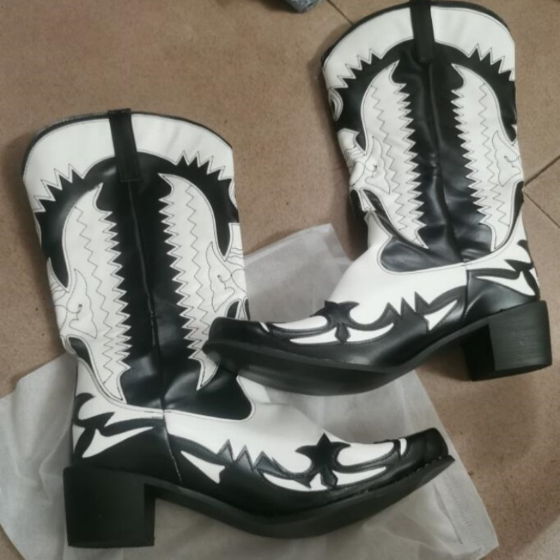 2027 Fashion New Men's Cowboy  - Men Shoes Size 46 ulasan dan harga