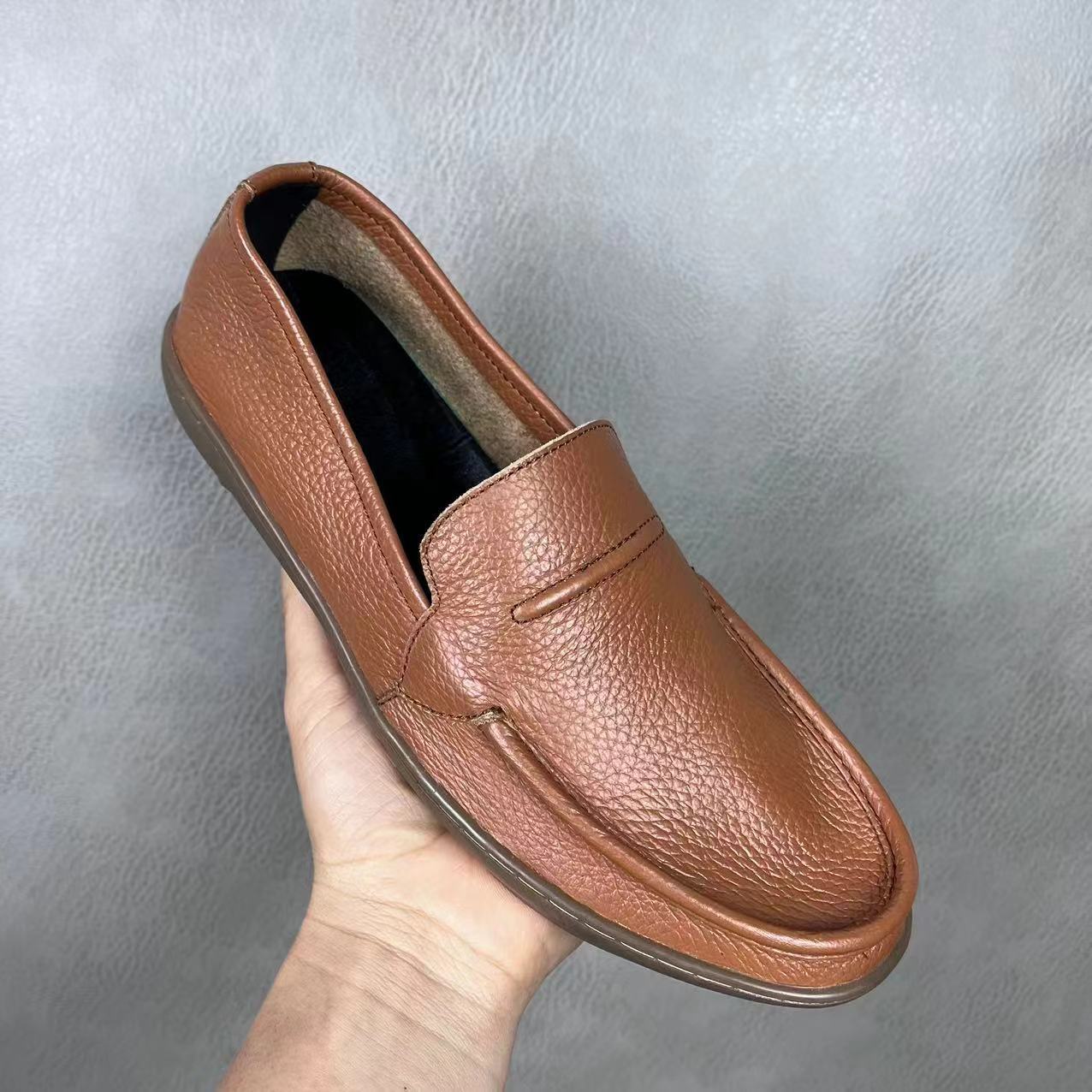 Low-Top Round Toe Men's Leathe - Men Shoes Offer ulasan dan harga