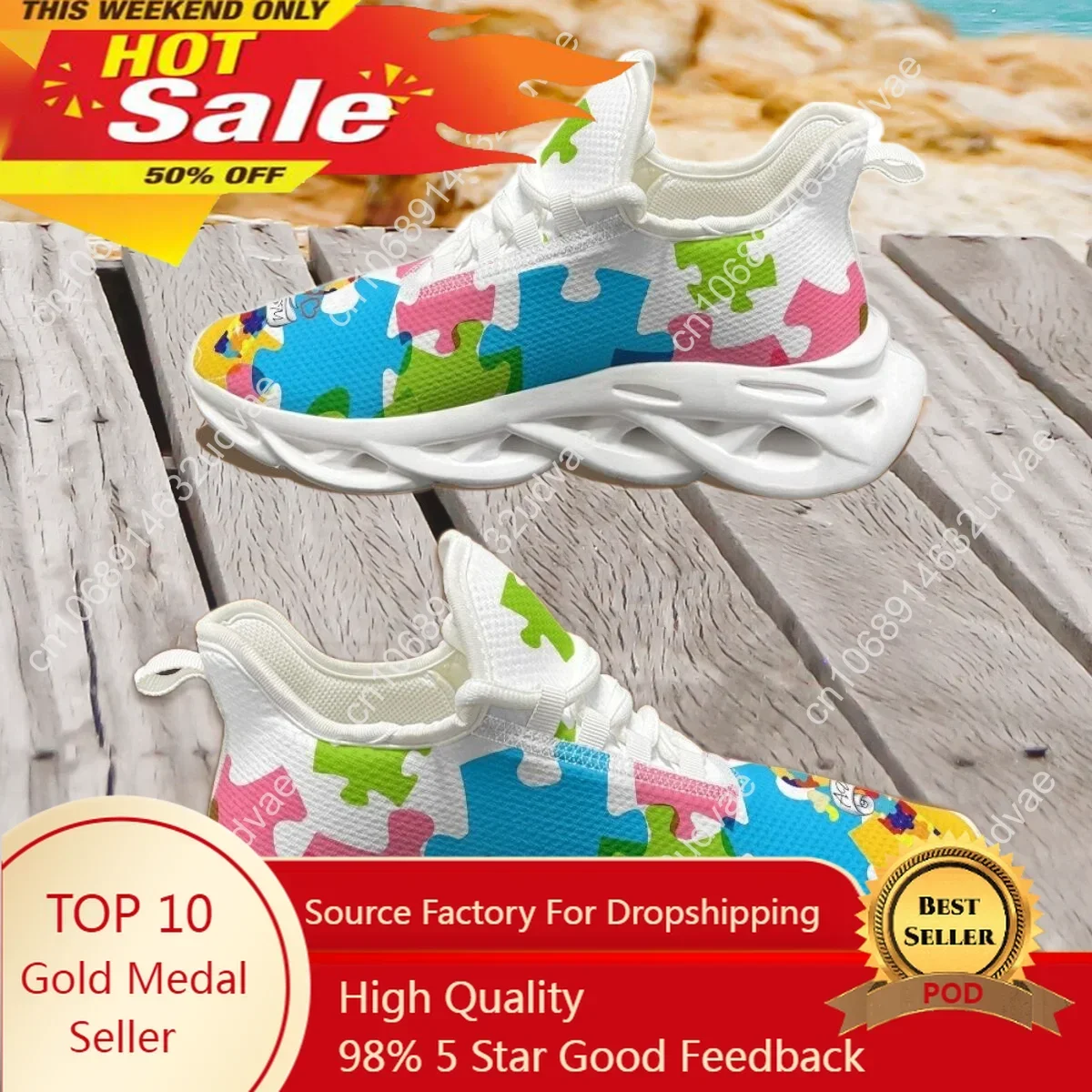 Autism Awareness Sports Runnin - Men'S Shoes With Platform ulasan dan harga