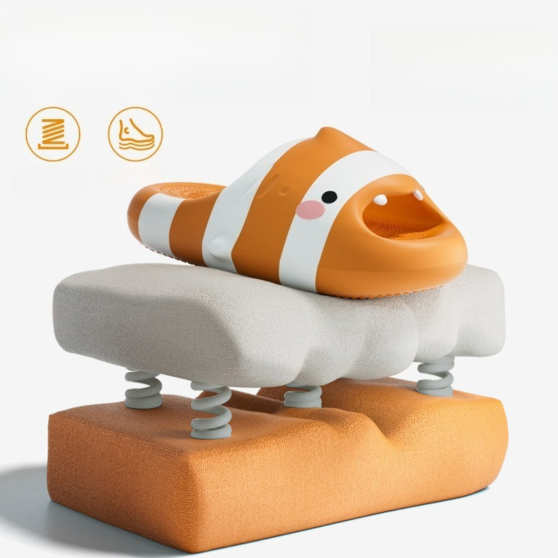 Cute Fish Cartoon Slides Women - Men'S Shoes With Platform ulasan dan harga