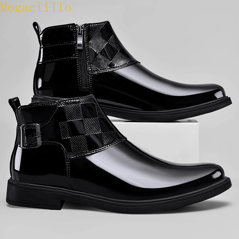 Brand Men's Black Gloss Patent - Men'S Shoes Quality Brands ulasan dan harga