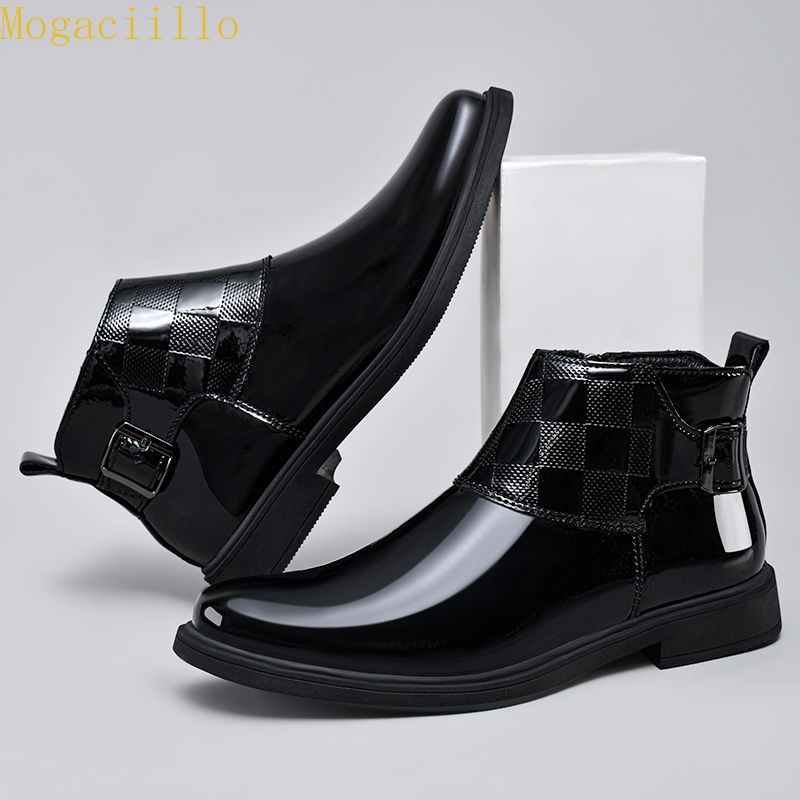 Brand Men's Black Gloss Patent - Men'S Shoes Quality Brands ulasan dan harga