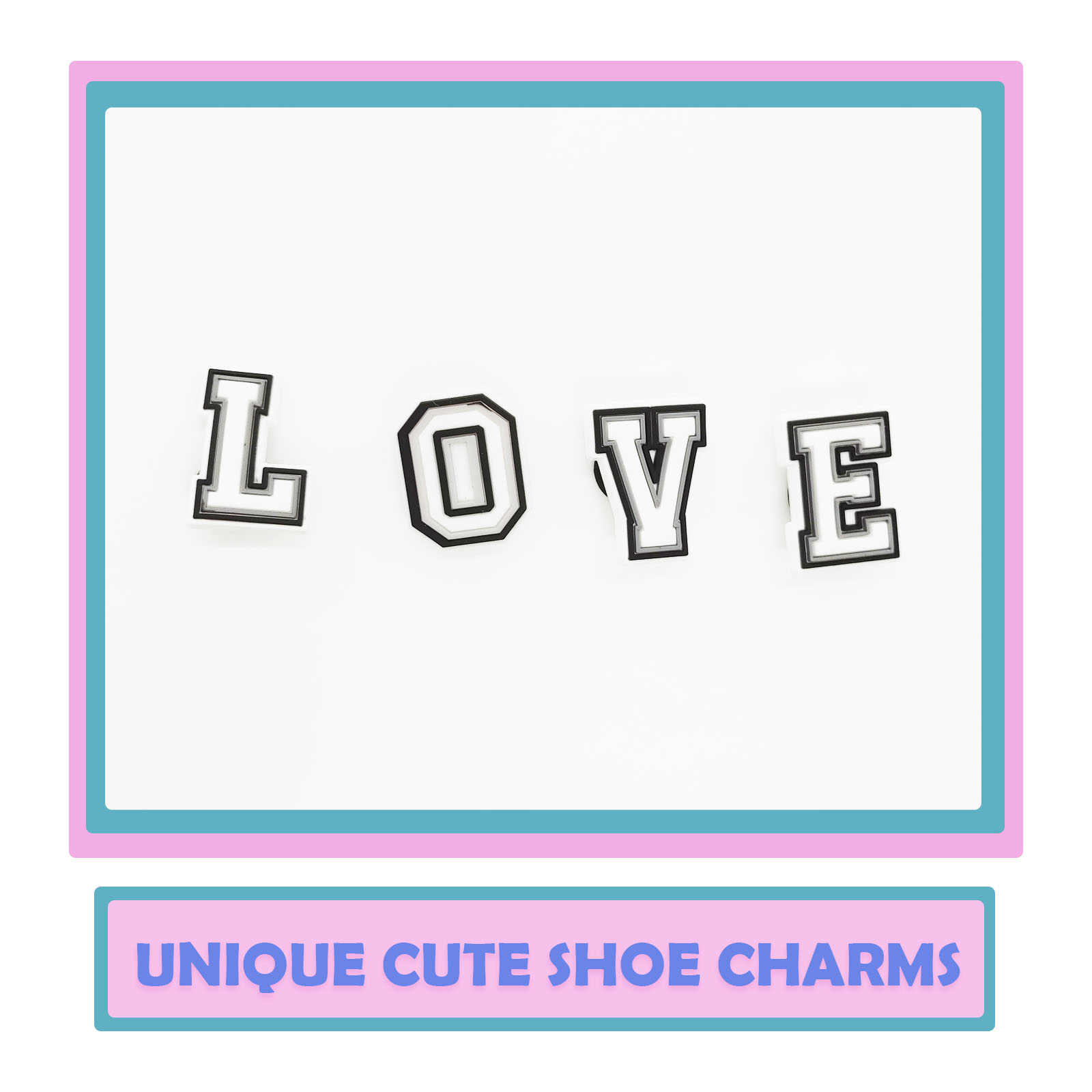 54Pcs Alphabet Shoe Charms - S - Men Shoes Variety ulasan dan harga
