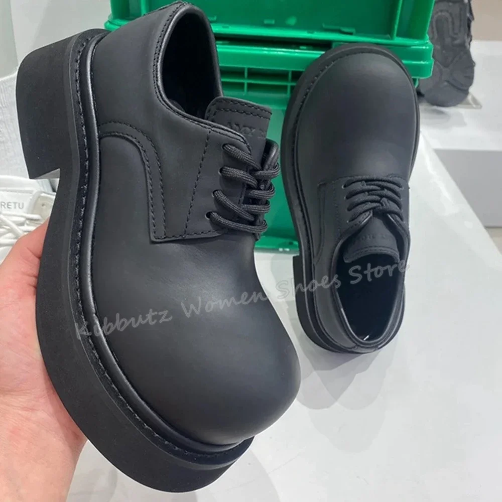 Big Head Pumps Lace-Up Chunky  - Shoes Heels Men ulasan dan harga