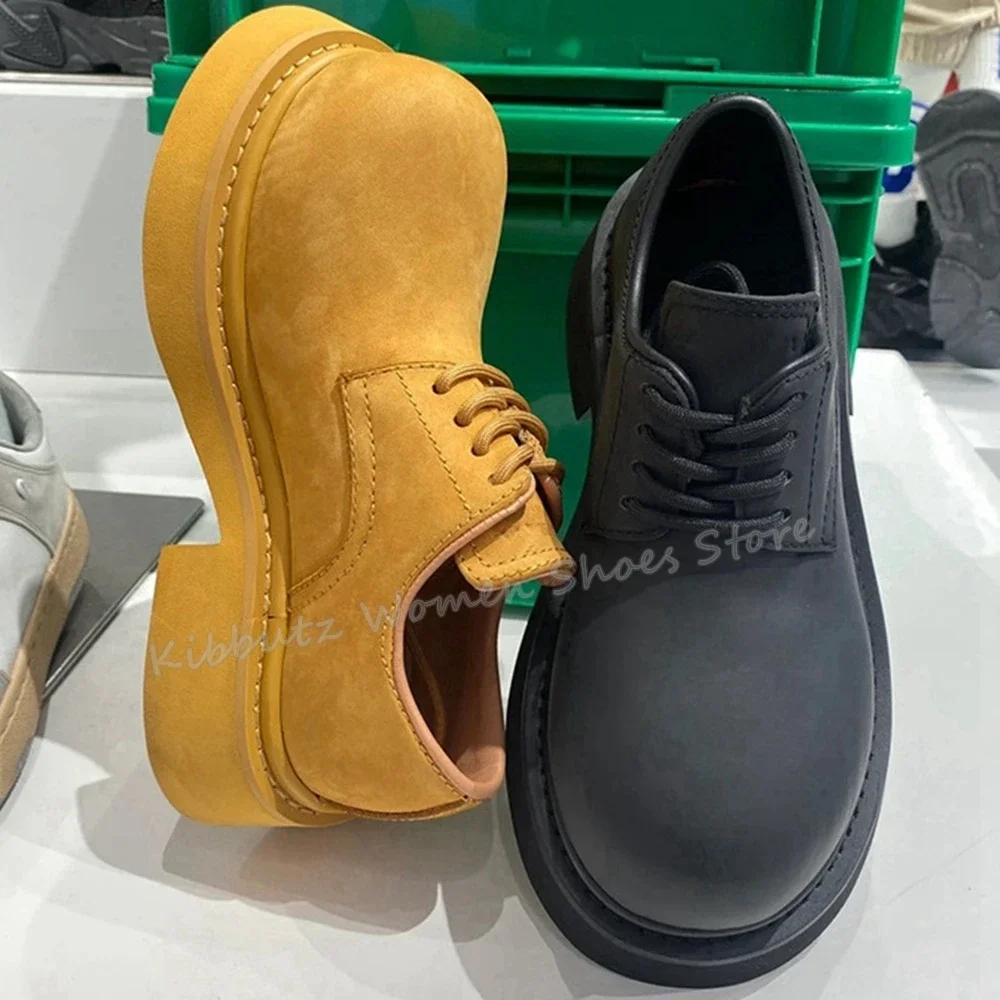 Big Head Pumps Lace-Up Chunky  - Shoes Heels Men ulasan dan harga