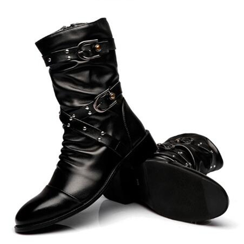 Fashion Men's Leather High Qua - Men Shoes Size 46 ulasan dan harga