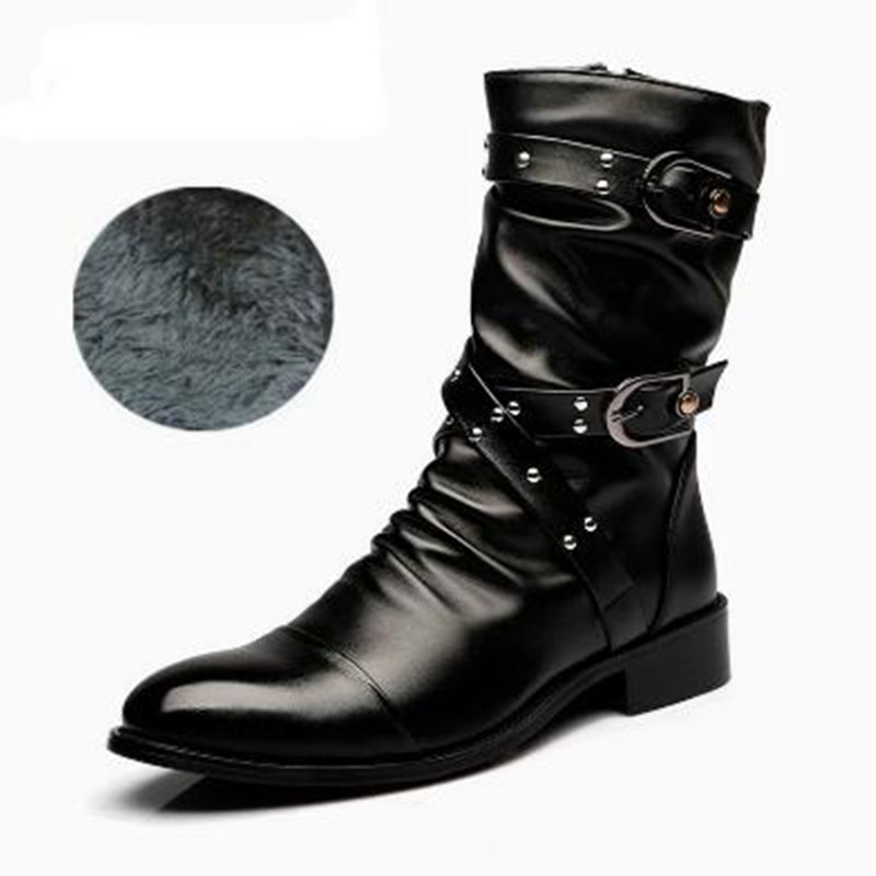 Fashion Men's Leather High Qua - Men Shoes Size 46 ulasan dan harga